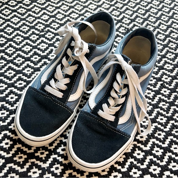Vans Blue & Black Old Skool Sneakers - Picture 1 of 7